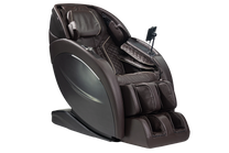 Massage chair in color brown right angle view