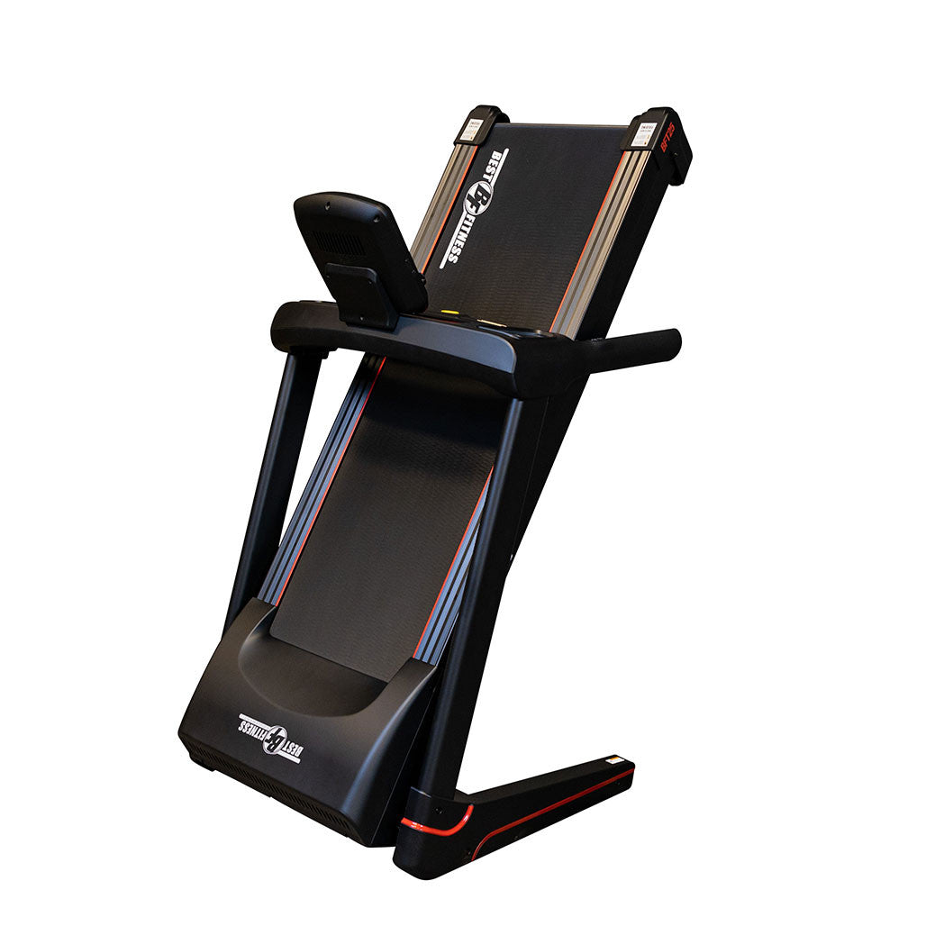 Treadmill folded for storage