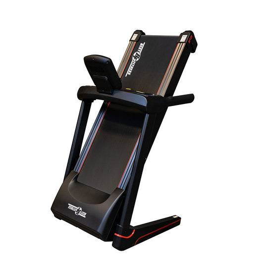 Treadmill folded for storage