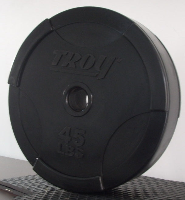 Troy Barbell Interlocking Olympic Rubber Bumper Plate - 25lb|