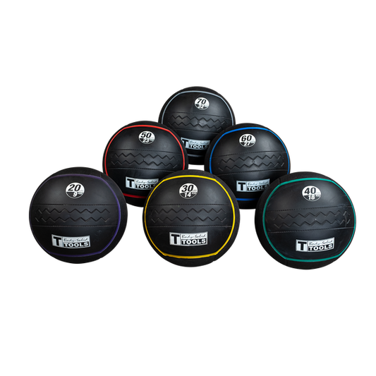 Heavy Duty Rubber Balls group|In use|20lb ball|30lb ball|40lb ball|50lb ball|60lb ball|70lb ball
