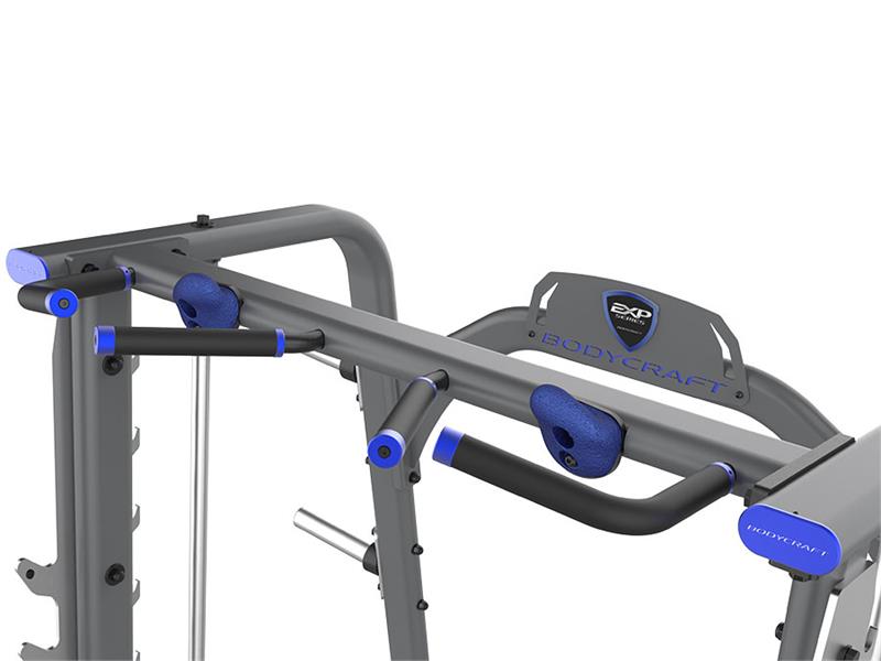 Commercial Smith Machine|Weight storage pegs|Chin up station