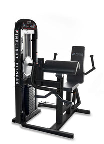 Biceps and Triceps Combo Machine|Angle view|Front View|Footprint