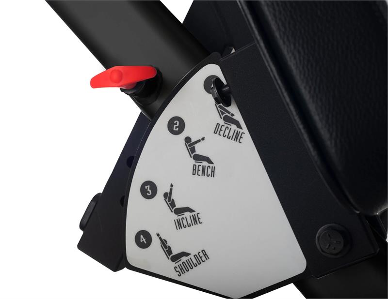 Multi Press Combo Machine|Front View|Exercise Selector|Footprint