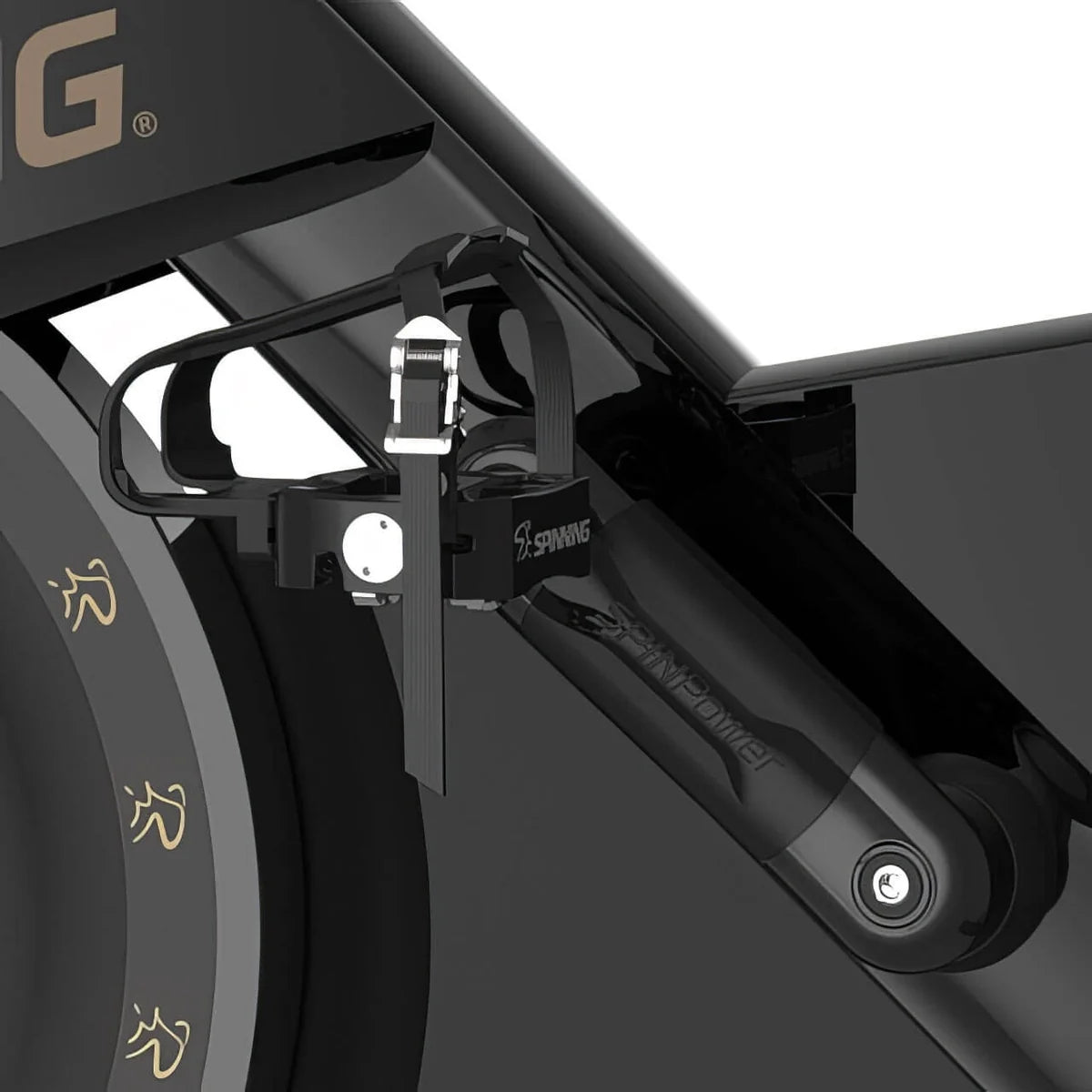 Closeup of closed cage foot pedal