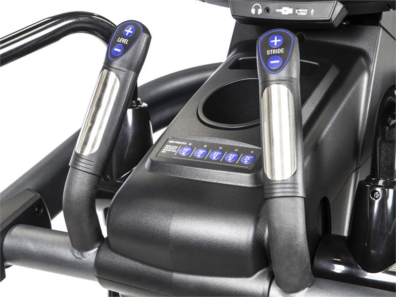 E1200 Elliptical Main|E1200 Front View|Quick Adjust Handles|Drink Holder|Foot Pedals|Quick Stride Adjust Buttons|9 Inch LCD Console|10 inch Entertainment Console|16 inch Entertainment Console