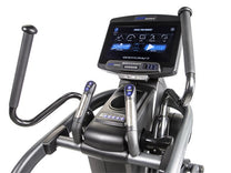 E1200 Elliptical Main|E1200 Front View|Quick Adjust Handles|Drink Holder|Foot Pedals|Quick Stride Adjust Buttons|9 Inch LCD Console|10 inch Entertainment Console|16 inch Entertainment Console