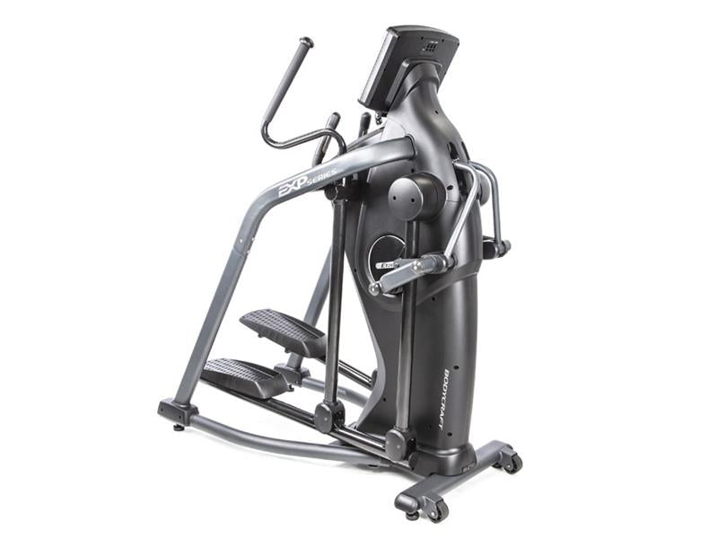 E1200 Elliptical Main|E1200 Front View|Quick Adjust Handles|Drink Holder|Foot Pedals|Quick Stride Adjust Buttons|9 Inch LCD Console|10 inch Entertainment Console|16 inch Entertainment Console