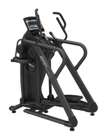 EV1200VS Elliptical with Touchscreen Console shown in black on a white backgroud