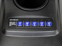Close up quick stride length adjusments from 19" to 25"