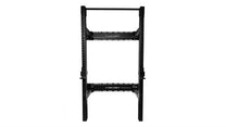 Foldable Power Rack|Folded Position|In Use|Upright Detail|J Cups