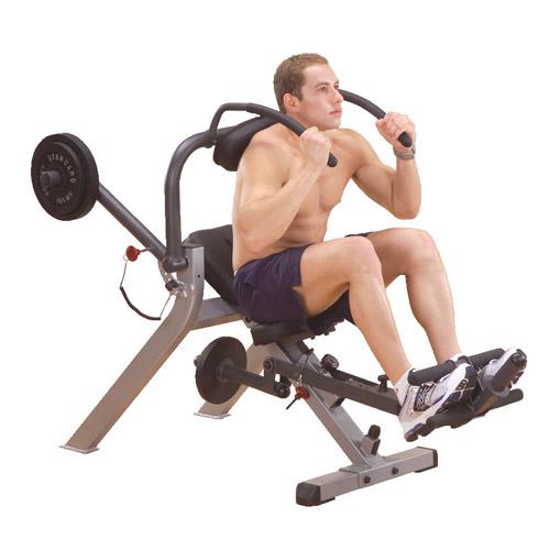 Body-Solid Semi-Recumbent Ab Bench |Commercial Grade|