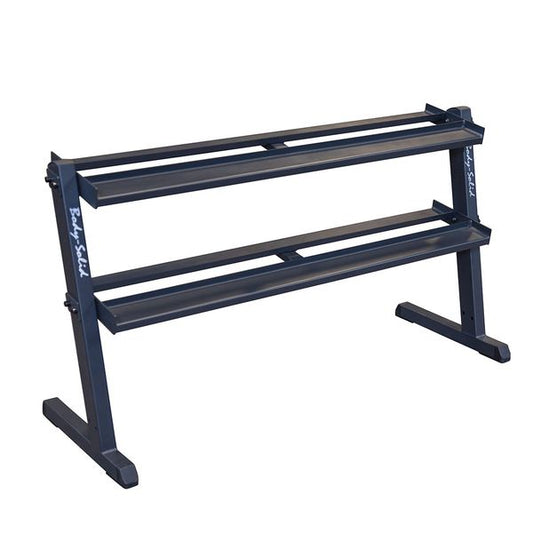 2 Tier dumbbell rack|With optional 3rd Tier loaded with dumbbells