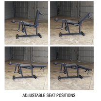 image that shows 4 different positions that the machine can be used in