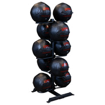 Rack loaded with wall balls