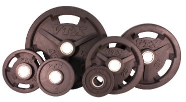 Troy Barbell VTX Rubber Grip Olympic Weight Plate Set
