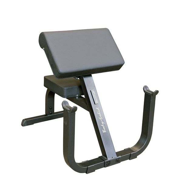 Preacher Curl Bench|With optional bar and plates