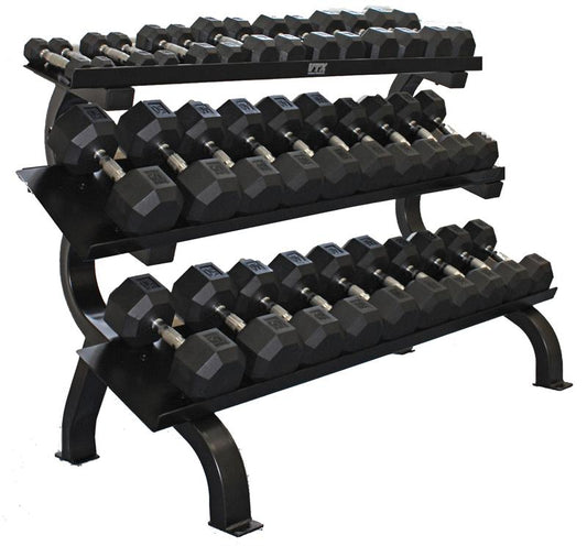 Urethane Dumbbell Package with Storage Rack