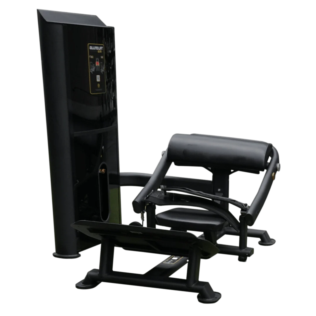 Glute Lift Elite machine shown in color black on white background