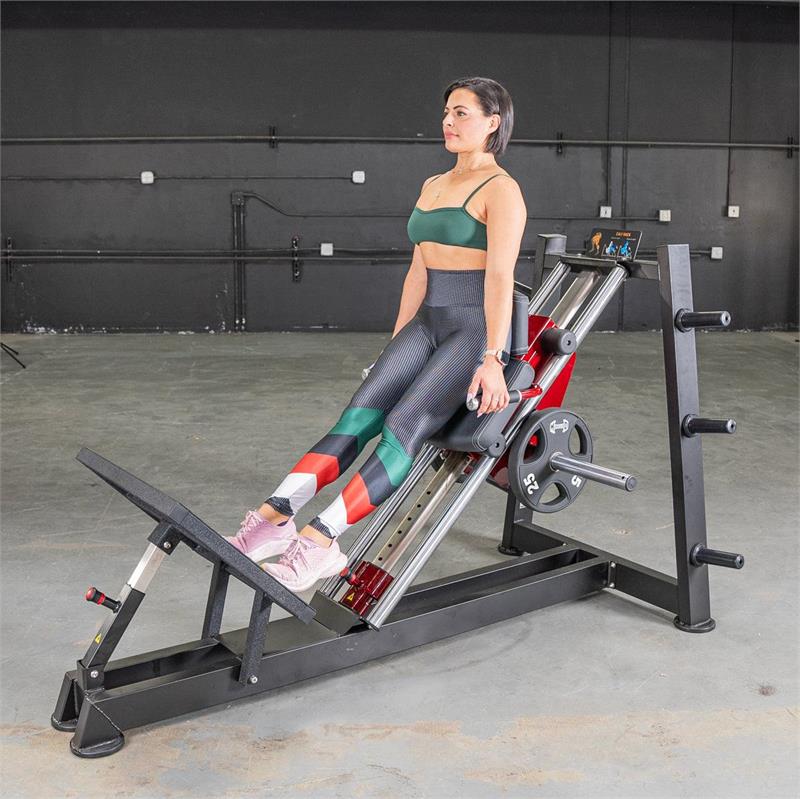 Hack Squat and Calf Raise Machine|In use Hack Squat|In use Calf Raise