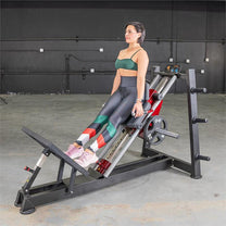 Hack Squat and Calf Raise Machine|In use Hack Squat|In use Calf Raise
