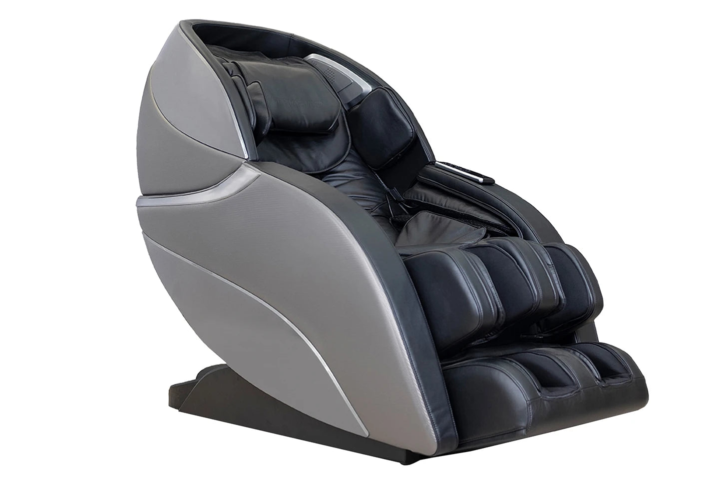 Gray/Black massage chair on a white background