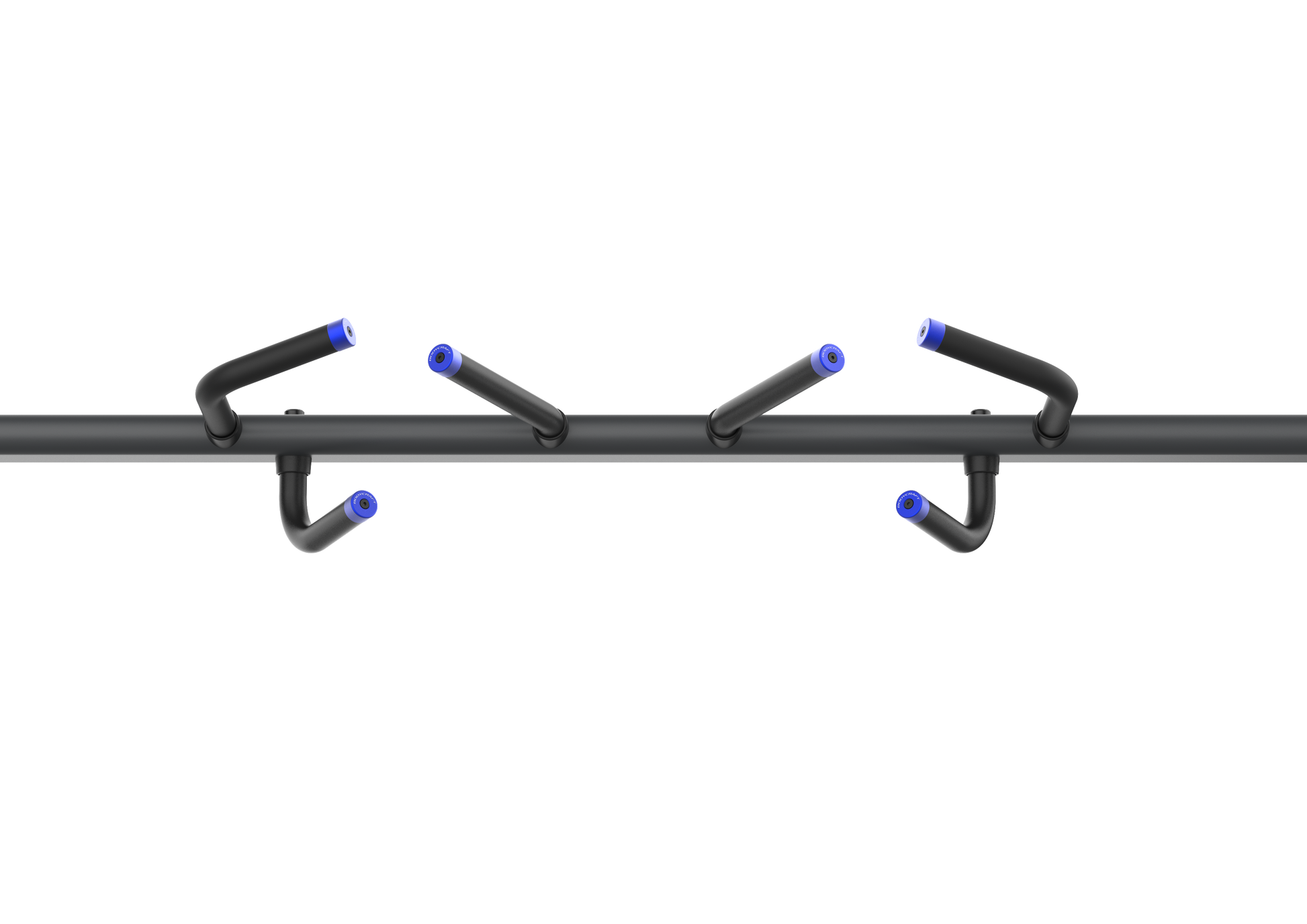 close up view of multi-grip chin bar