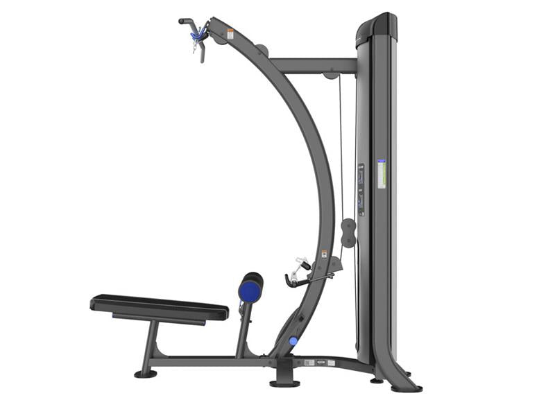 Lat Pulldown & Mid Row Machine|Side View|Angle view|Weight shroud
