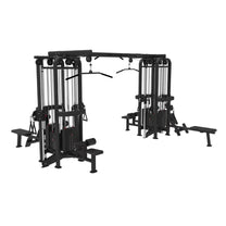 8 Station Jungle Gym in color black on white background