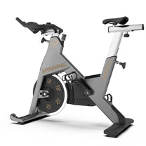 Image of NXT bike, left side, in color silver on white background