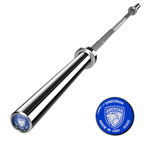 American Barbell Stainless Steel Bearing Olympic Competition Bar  - Made in the USA