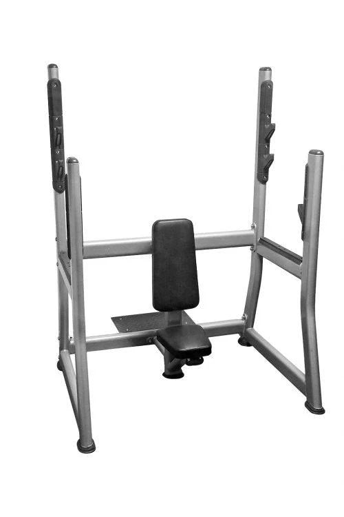 Olympic military shoulder bench on white background