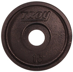 Troy Barbell Wide Flanged Olympic Plate - 10lb - Black