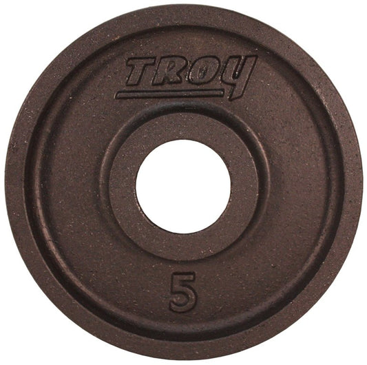 Troy Barbell Wide Flanged Olympic Plate - 5lb - Black