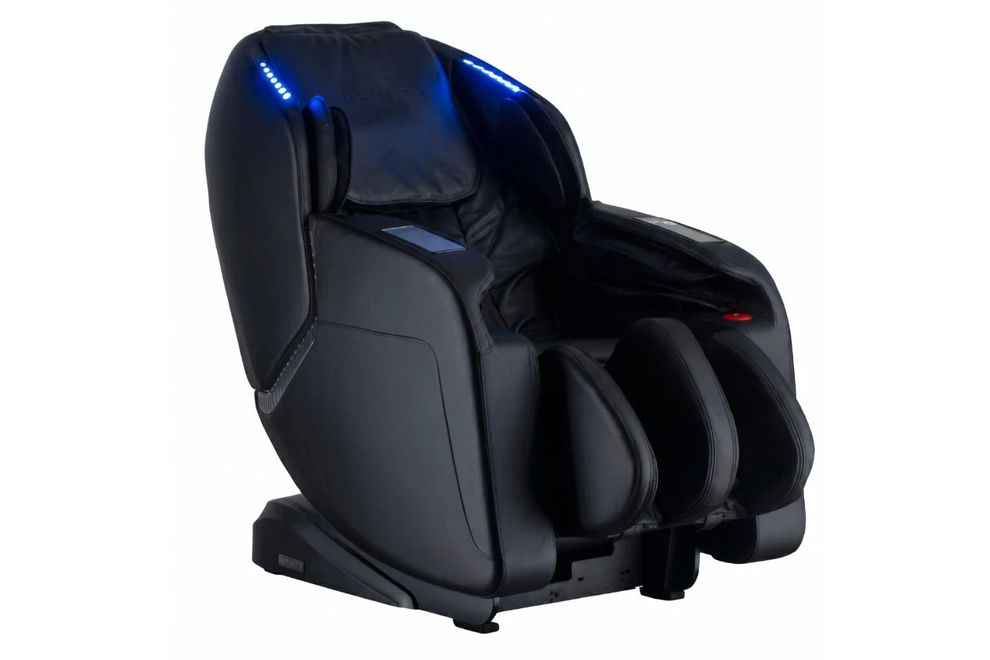 Presidential Delexe Massage Chair in color black and silver on white background
