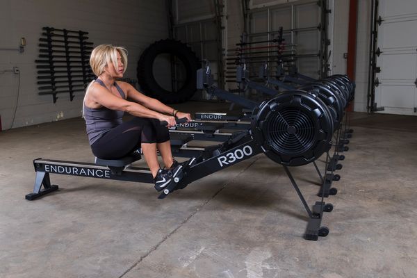 R300 Rower|Console|Flywheel|In use