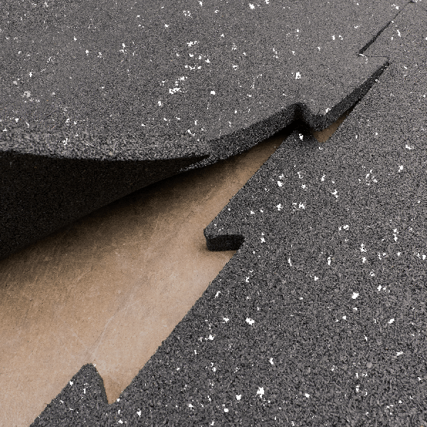 Speckled Puzzle Mat|Mat edges|Mat installation