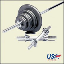 USA Sports Regular 160 lb Weight Set |