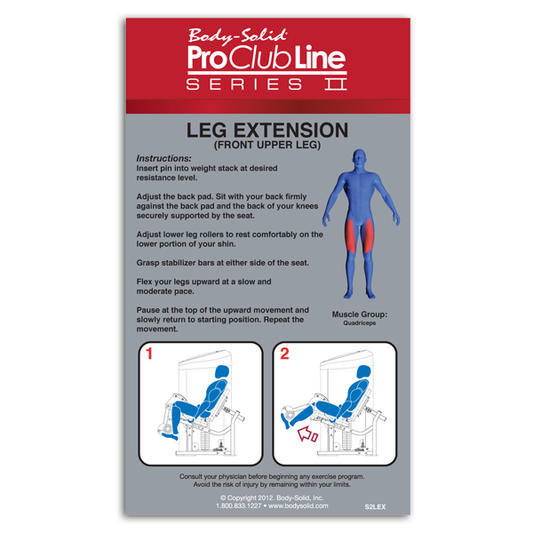 Body-Solid Pro Clubline S2 Leg Extension Machine |