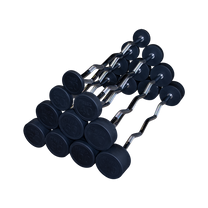 Fixed Weight EZ-Curl Barbells 20-10lb Set (10 Barbells)