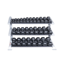 2 Tier dumbbell rack|3 Tier dumbbell rack|3 Tier dumbbell rack loaded