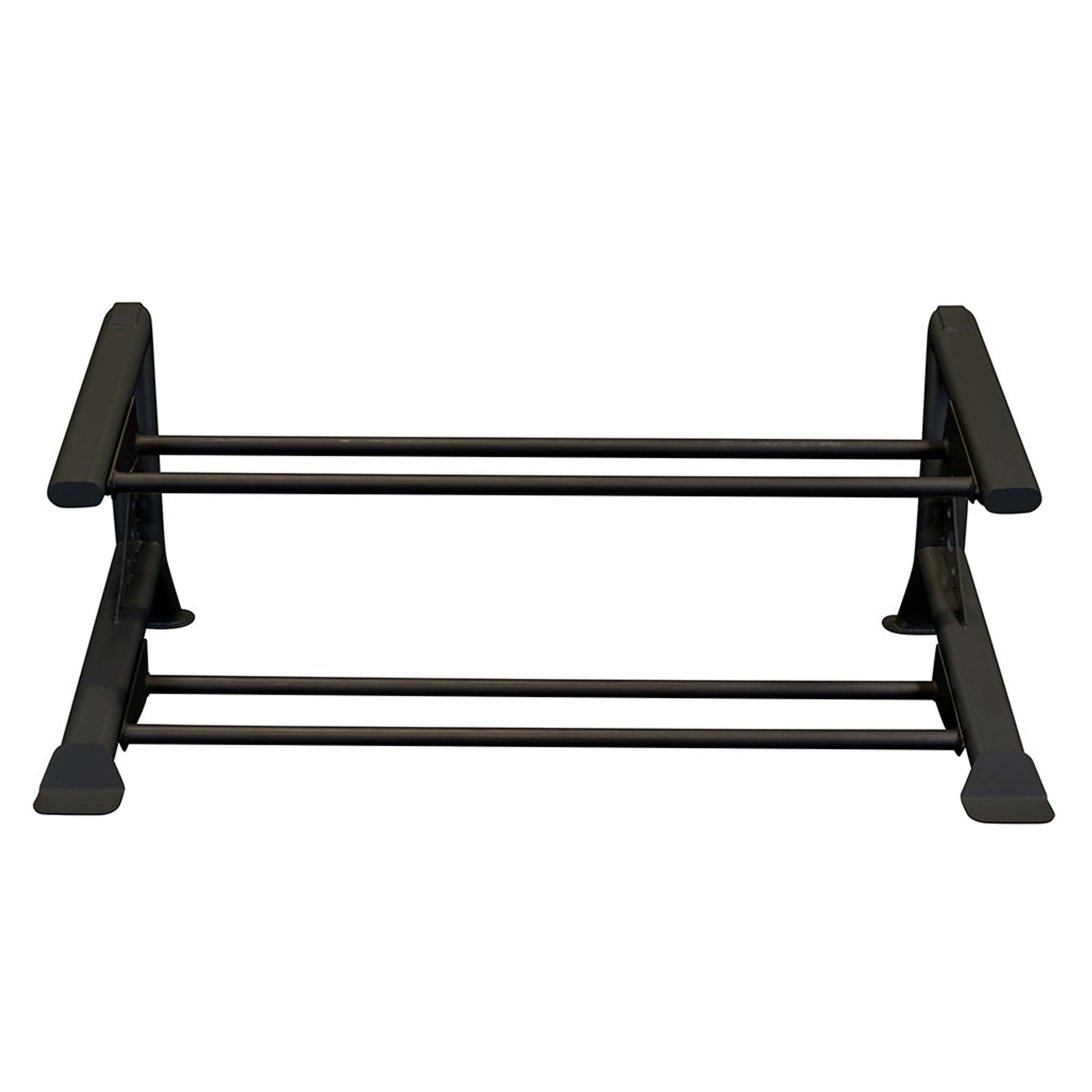2 tier medicine ball rack in black