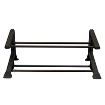 2 tier medicine ball rack in black
