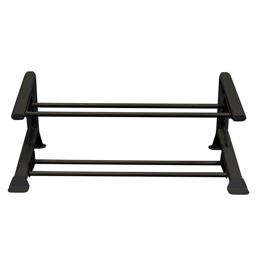 2 tier medicine ball rack in black