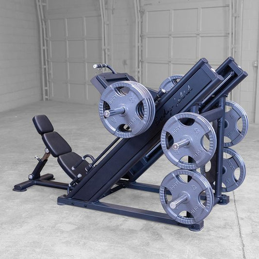 Pro Clubline Leg Press|Front angle view|Rear angle view