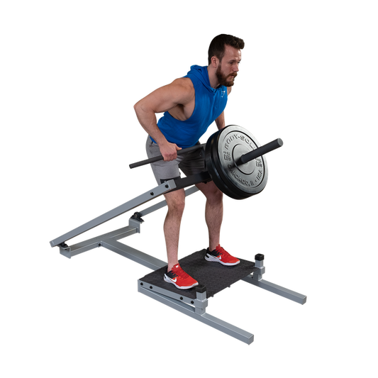 T-Bar Row in use|T-Bar Row machine|With plates loaded