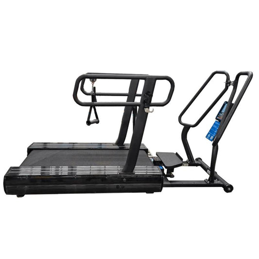 Sledmill side view|Sledmill rear view|Console|Features