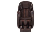 Soltice massage chair shown in color brown front view