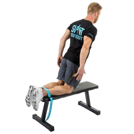 Slant Board OG Bundle|Slant Board Main|Nordic Hamstring Curl|In use|In use close up|Slant Board Side|Baby Blue|Black|White|Yellow|Pink|Nordic Hamstring Curl Straps|Nordic Strap with Bag|Ab Crunch