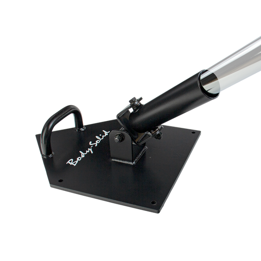 Land Mine Plate|In use t-bar row|In use squat|Rope attachment